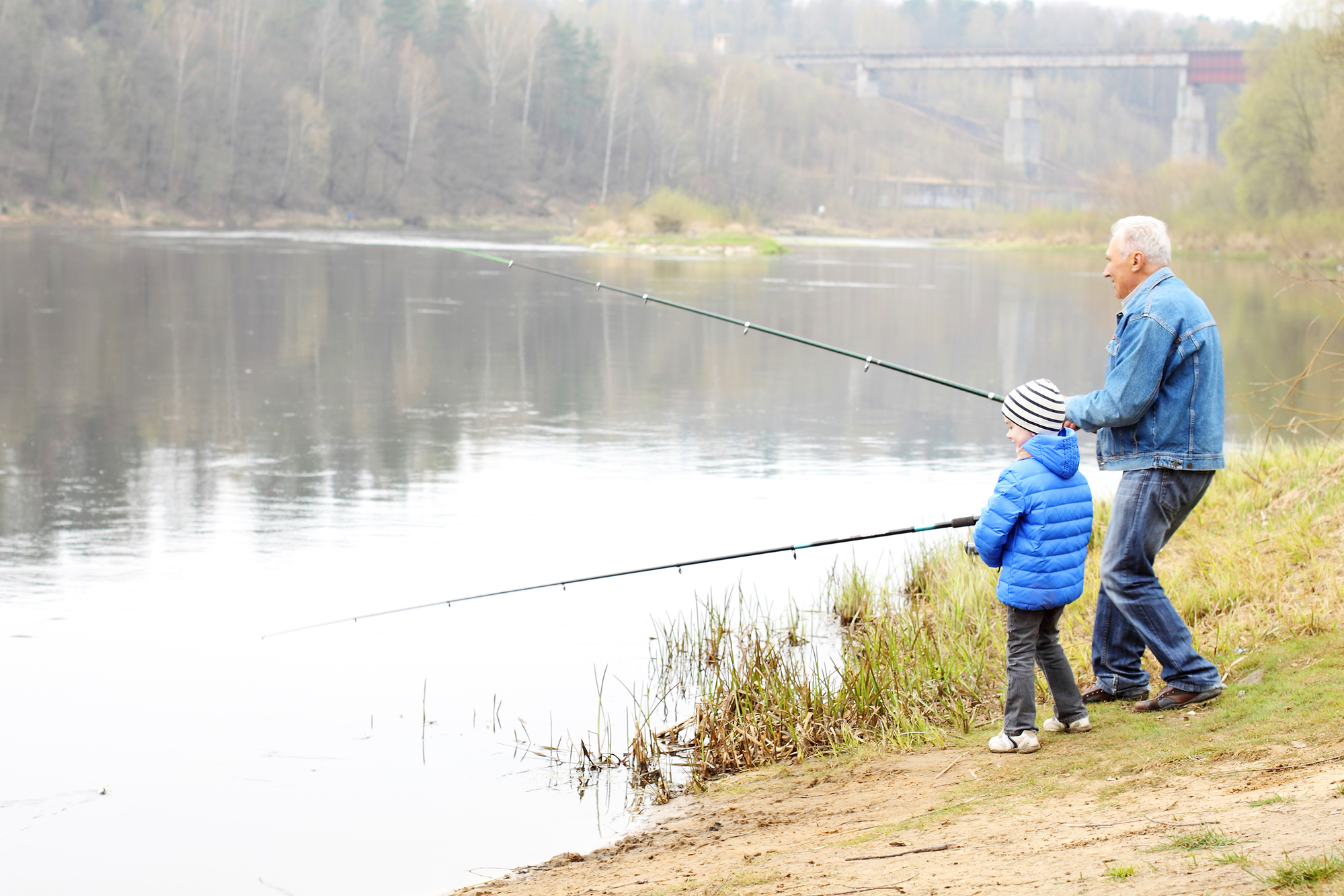 Fishing with Grandpa summer fun with grandkids